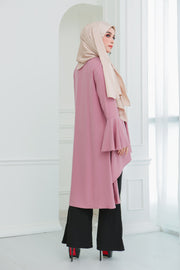 Short Flare Sleeve Cardi (Rosy Pink)