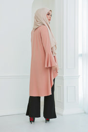Short Flare Sleeve Cardi (Peach)