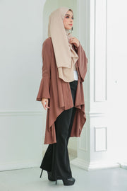 Short Flare Sleeve Cardi (Mocha)