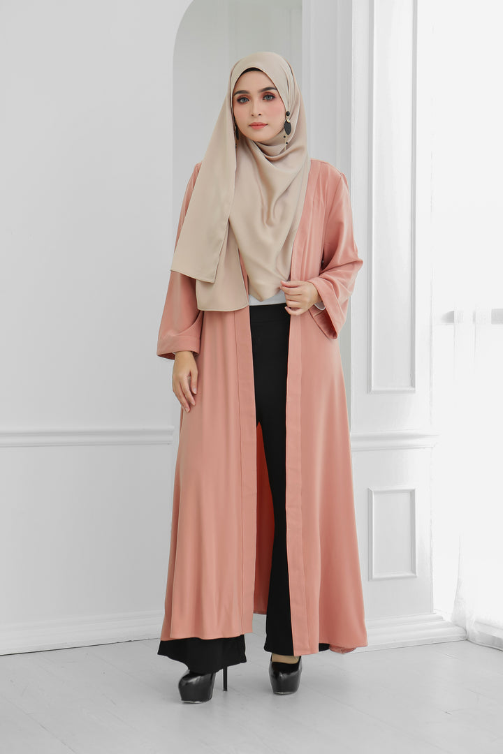 Long Wide Sleeves Cardi (Peach)