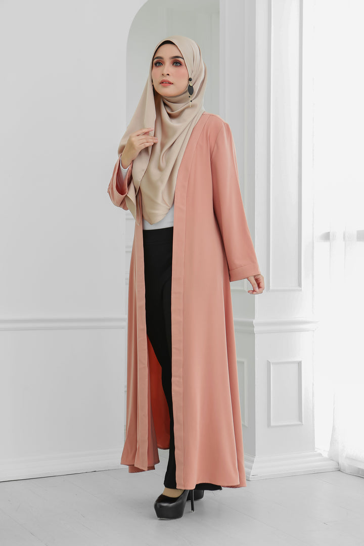 Long Wide Sleeves Cardi (Peach)