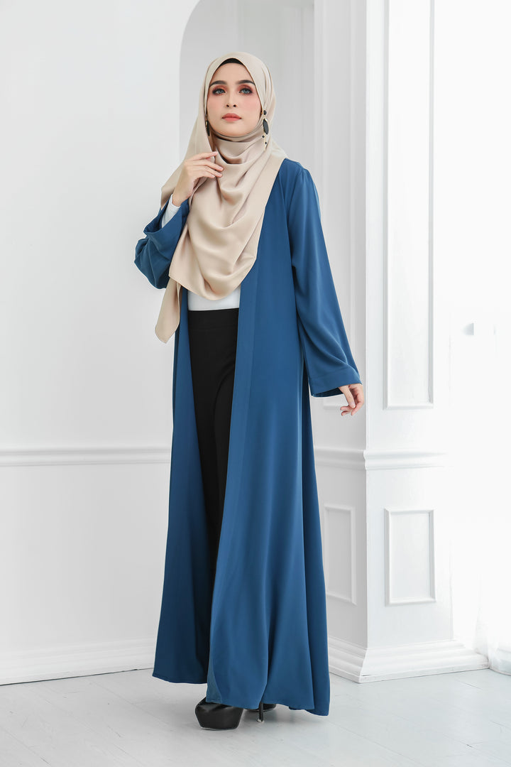 Long Wide Sleeves Cardi (Blue)