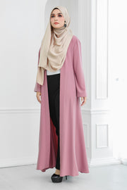 Long Wide Sleeves Cardi (Rosy Pink)