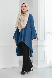 Short Flare Sleeve Cardi (Blue)