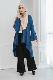 Short Flare Sleeve Cardi (Blue)