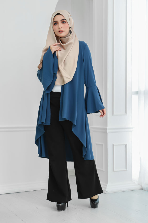 Short Flare Sleeve Cardi (Blue)