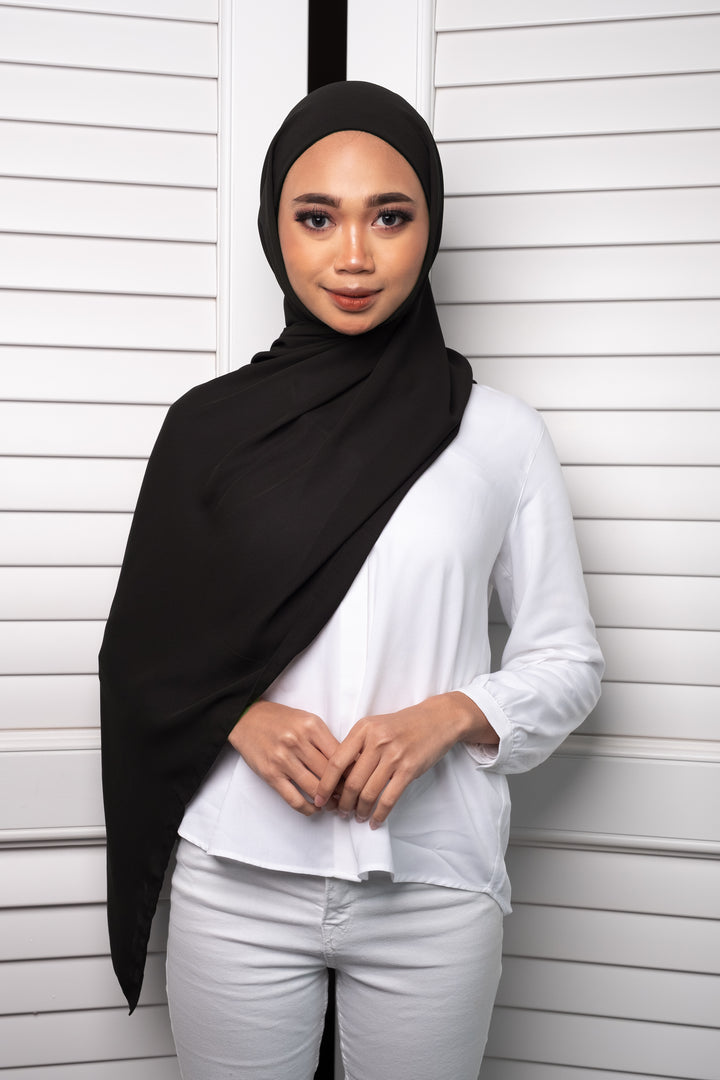 Semi Instant Chiffon (Coal)
