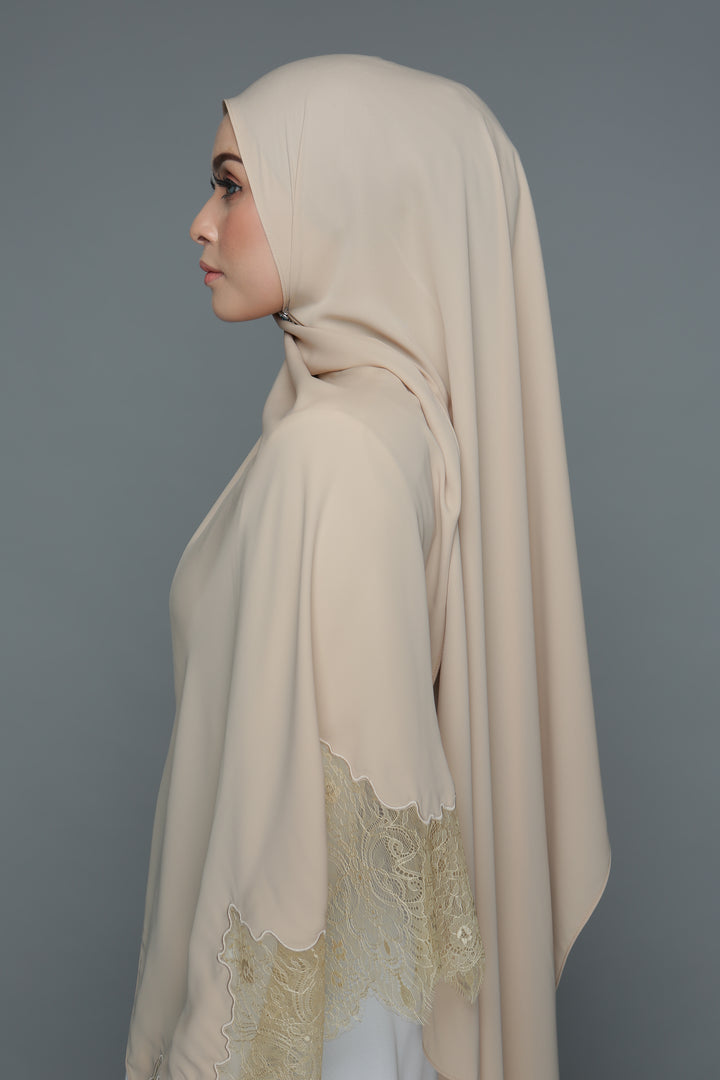 Powdered Chiffon Lace Pearl (Width)