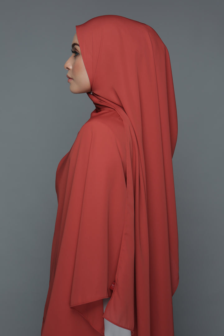 NN Powdered Chiffon Long Shawl (Berry Nice) | Nushee Nurra