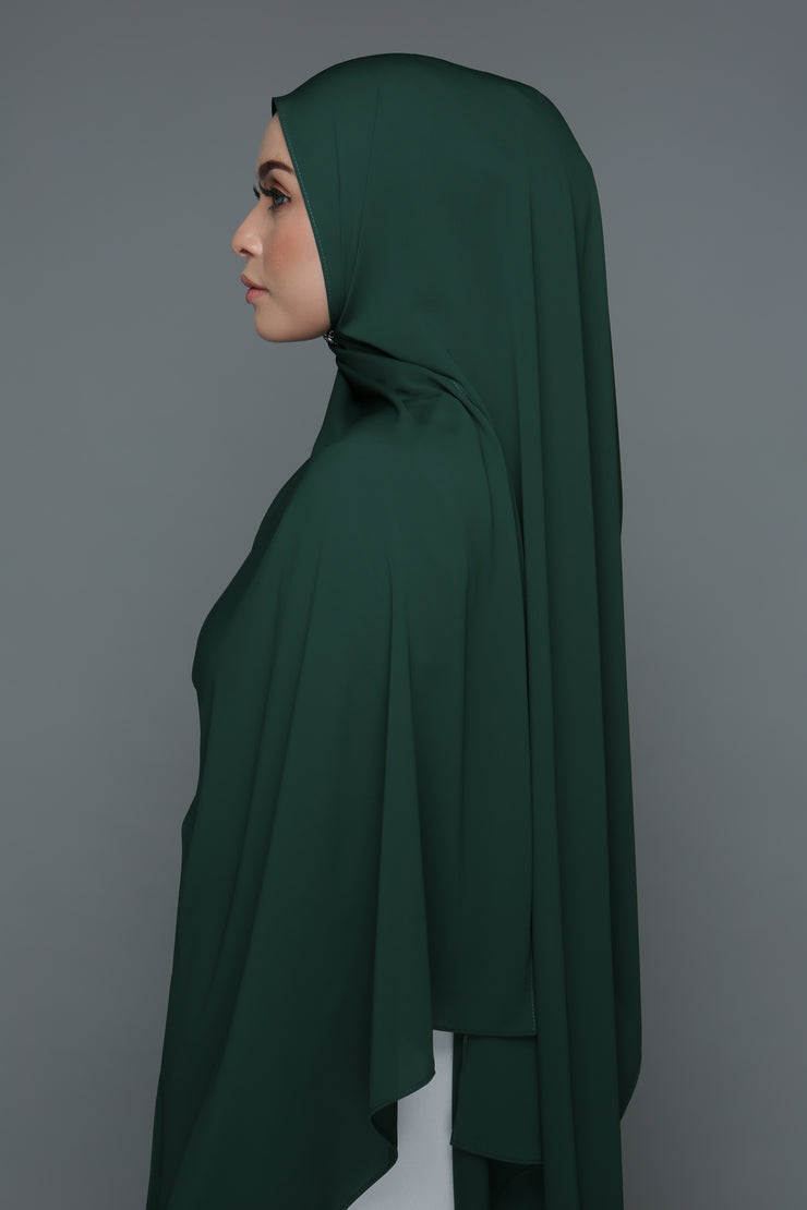 NN Powdered Chiffon Long Shawl (Avocado) | Nushee Nurra