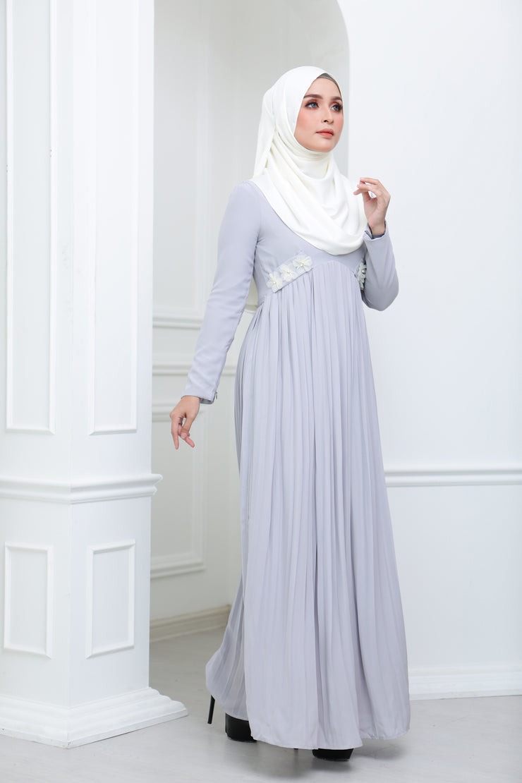 Floral Pleated Dress (Smoke and Mirrors)