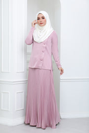 Satin Pleated Co Ord (Rose)