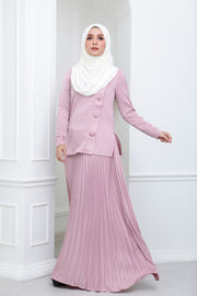 Satin Pleated Co Ord (Rose)