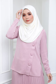 Satin Pleated Co Ord (Rose)