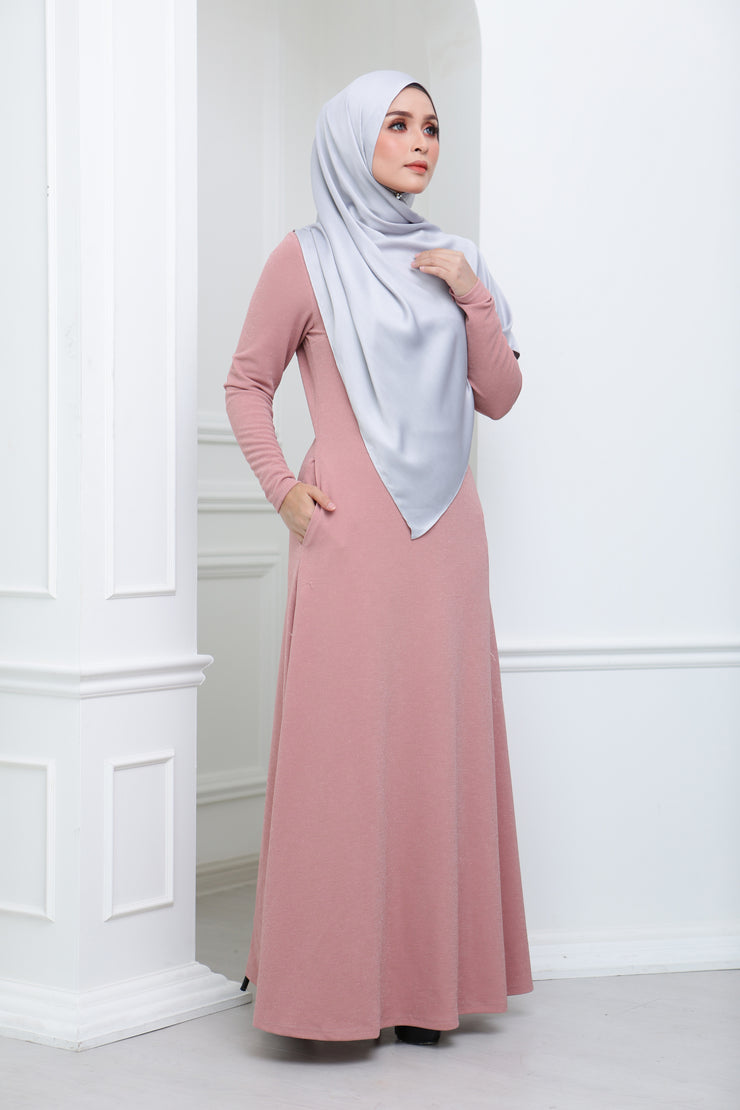 Glitter Dress (Dusty Pink)