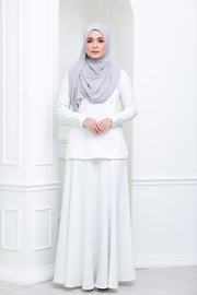 Flare Stripe Co Ord (White)