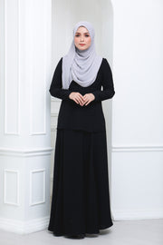 Flare Crepe Co Ord (Black)