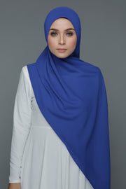 NN Powdered Chiffon Long Shawl (Blue) | Nushee Nurra