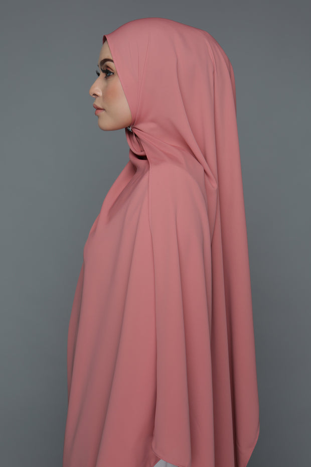 NN Powdered Chiffon Long Shawl (Sweet Pea Pink) | Nushee Nurra